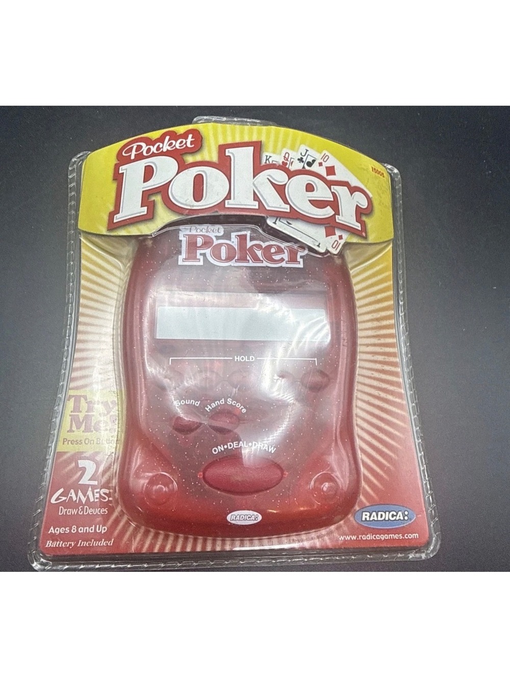 Radica Pocket Poker Electronic Handheld Game - 2 Games Included